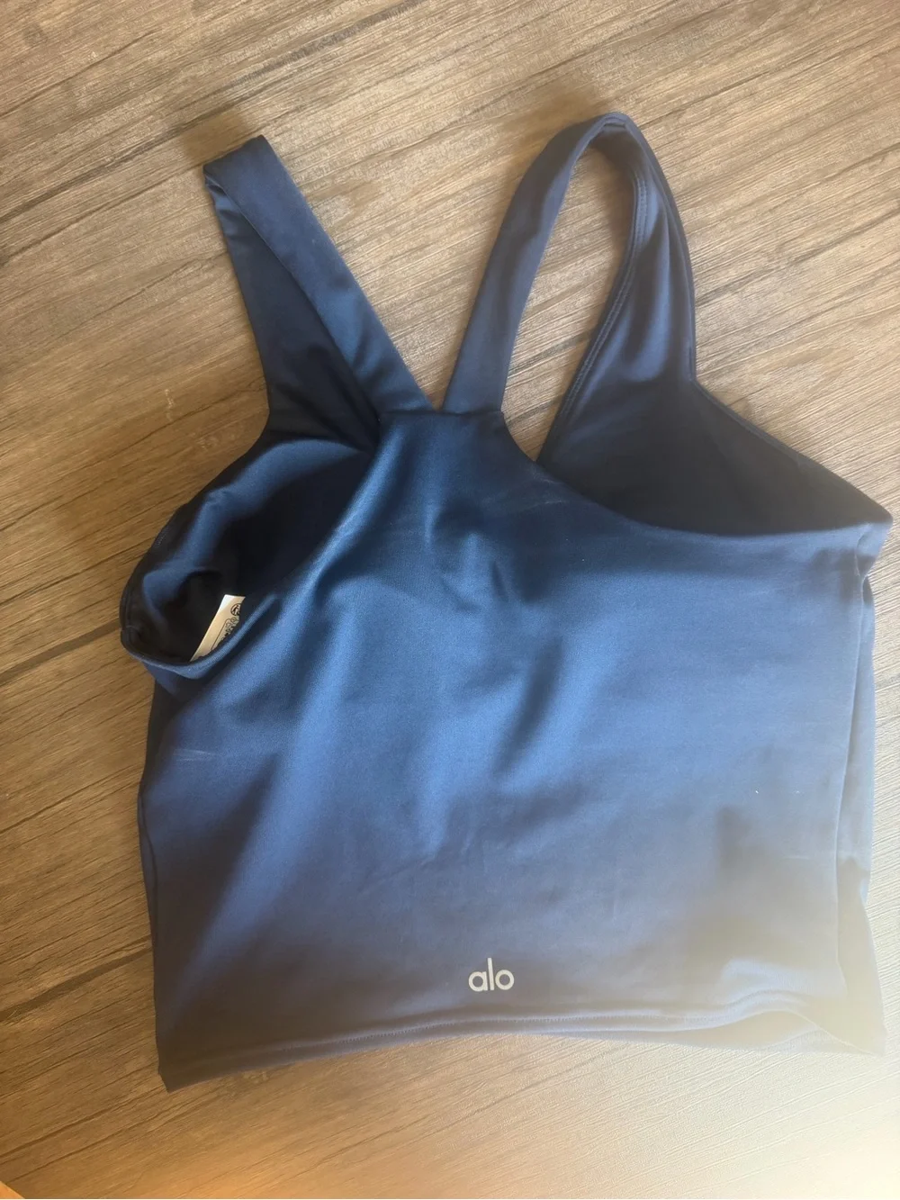 ALO Airbrush Real Bra Tank In Navy